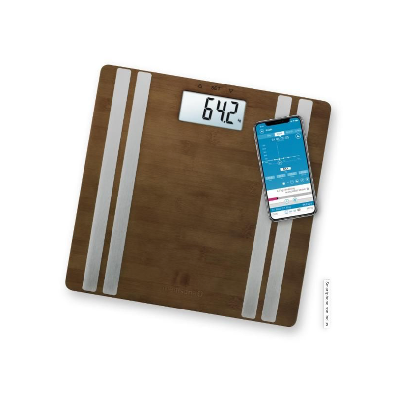 Balance numérique en bambou, analyse corporelle, 180 kg. BS 552 Medisana – vue principale